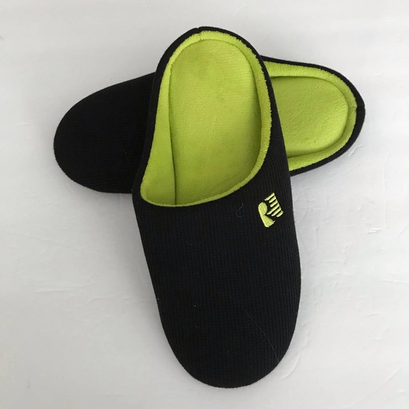 Rockdove Slippers Black and Green NWOT Size Small 7-8 - Picture 6 of 8
